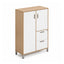Librero alto para oficina VERSA READY, estructura blanca, 90x45x160 cm - ambiente linea Ready (Grupo Versa)