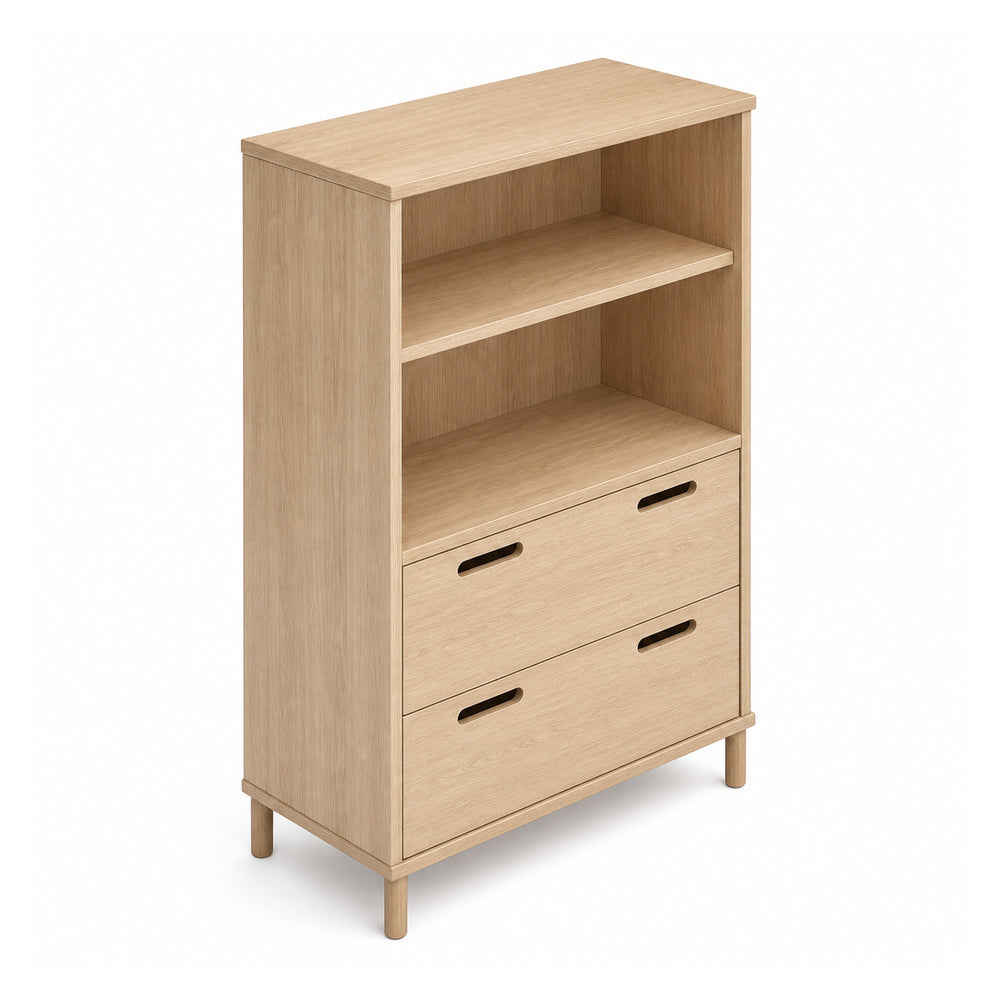 Librero alto para oficina VERSA READY, estructura blanca, 90x45x160 cm - ambiente linea Ready (Grupo Versa)