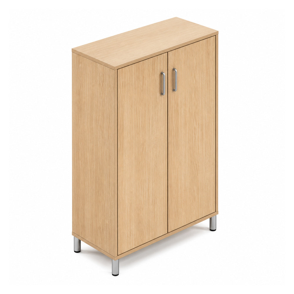 Librero alto para oficina VERSA READY, estructura blanca, 90x45x160 cm - ambiente linea Ready (Grupo Versa)
