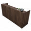 Módulo de recepción para oficina Versa RP-805 con cubierta de aglomerado 28 mm, 240x70x75/115 cm Ambientada
