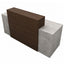 Módulo de recepción móvil Versa RP-825 con estructura tubular y rodajas, cubierta aglomerado 28 mm, 200x68.5 cm