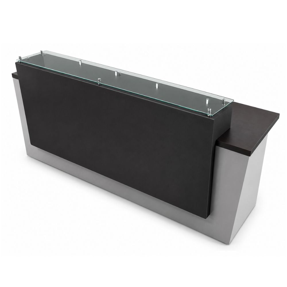 Módulo de recepción Versa RP-840 con cubierta de transacción en cristal esmerilado, 360x79.5x120 cm