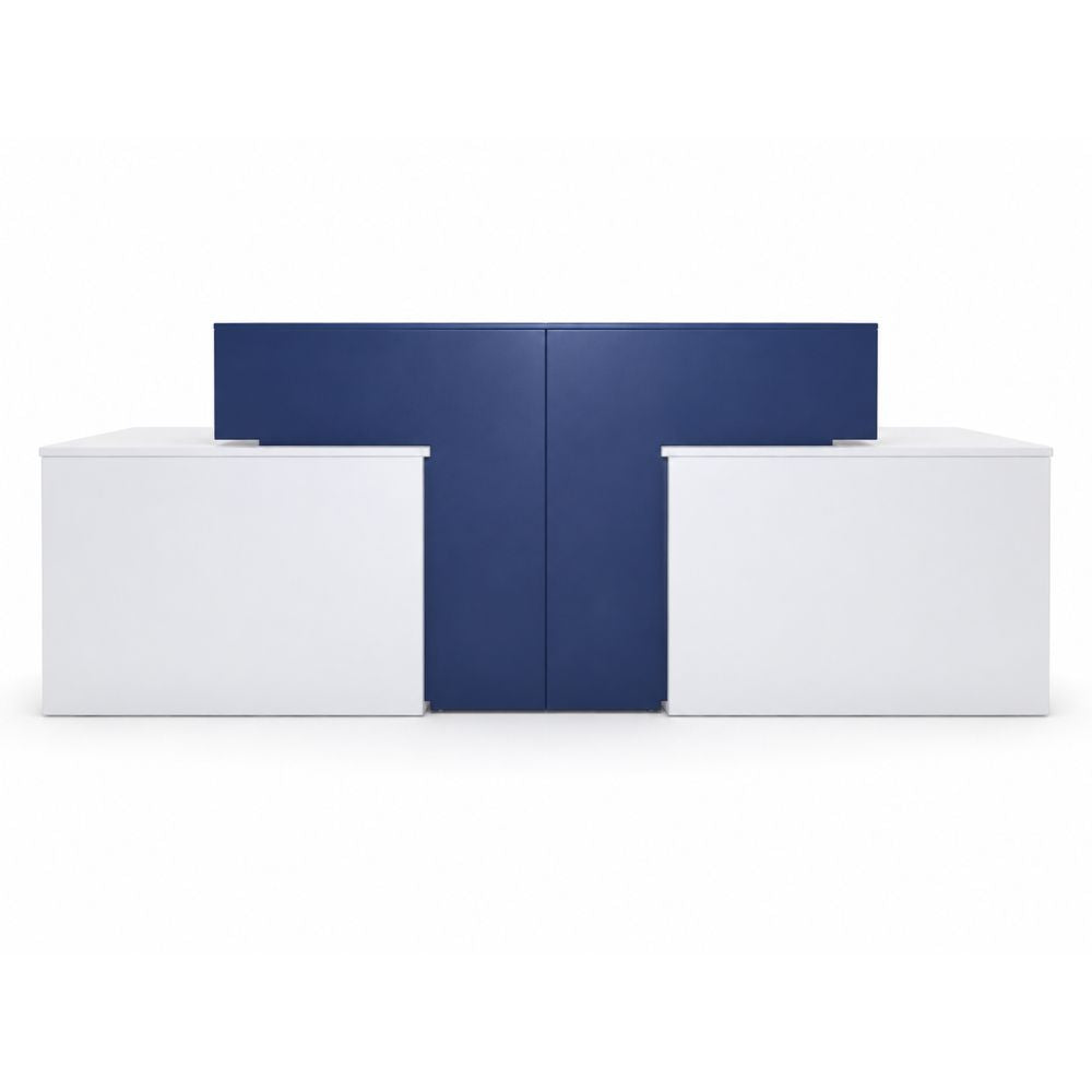 Módulo de recepción en 2 secciones Versa RP-845 con cubo intermedio, cubierta aglomerado 28 mm, 300x70 cm