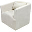 Sillón Ocasional para Zonas Lounge - NOGAL BEAT ULZEN SEGOVIA SALA0113778 - Blanco - Asiento y Respaldo Tapizados