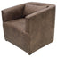 Sillón Ocasional para Zonas Lounge - NOGAL BEAT ULZEN SEGOVIA SALA0113778 - Blanco - Asiento y Respaldo Tapizados