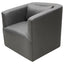 Sillón Ocasional para Zonas Lounge - NOGAL BEAT ULZEN SEGOVIA SALA0113778 - Blanco - Asiento y Respaldo Tapizados