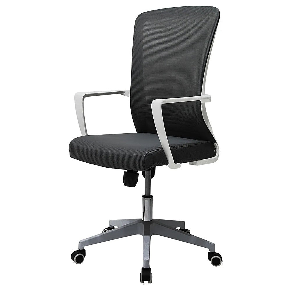 Silla de Oficina Ejecutiva - KINGSTRONG CARDONA 249W SILL0903681 - Blanco - Respaldo en Malla y Asiento Tapizado