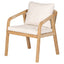 Silla para Jardín y Terraza - NOGAL BEAT SAONA SILL0904864 - Natural - Asiento y Respaldo Tapizados