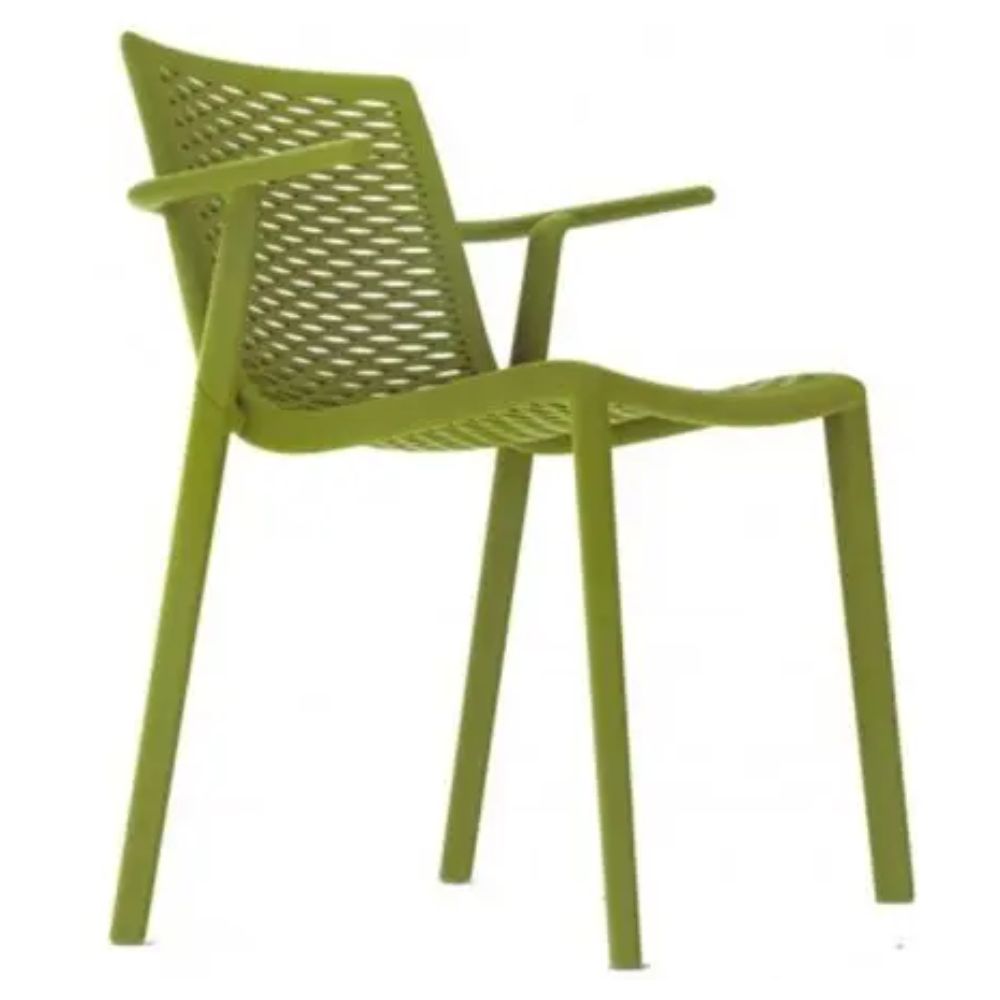 SILLA RESOLl NETKAT ARMCHAIR | Silla Ocasional | Fibra Vidrio | Polipropileno | Apilable | Protección UV | Brazos | Interior + Exterior | Departamento Residencial Hogar Comercial Restaurante Bar Hotel Hotelería Sala Comedor Restaurante Cafetería Puesto Negocio