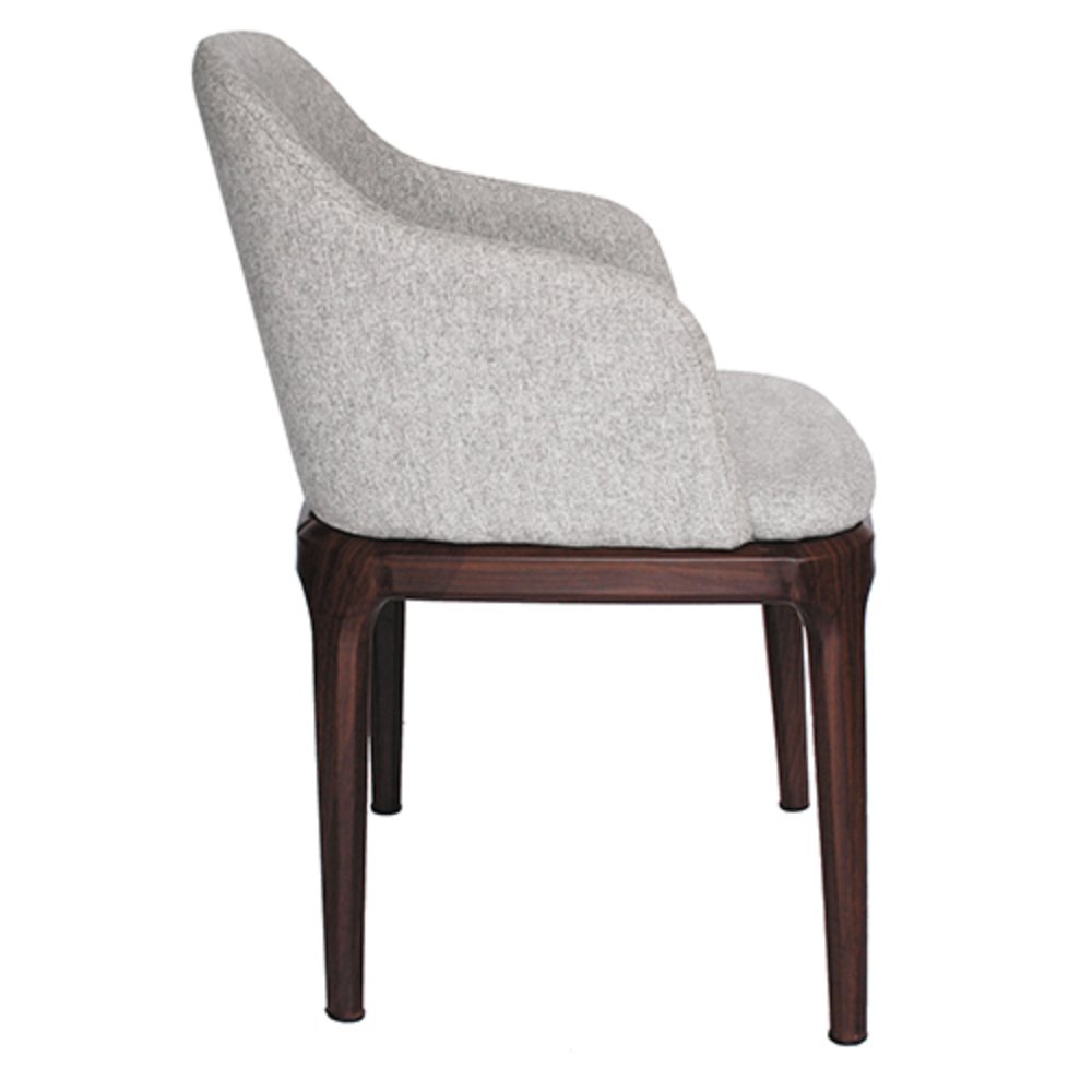 SILLA OFFIHO BLAIR OHV-106 | Silla Comercial Ocasional para Sala de Espera | Tapiz Poliéster Jaspeado | Terminado con pintura electrostática en polvo | Color Gris | Interior | Hoteles Cafetería