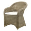 Sofá de Terraza NOGAL BEAT ANTERPOWER de aluminio y polyrattan en color beige para uso en la intemperie