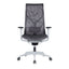 Silla De Oficina Ejecutiva - ALBAR AB-80 - Gris - Respaldo y Asiento Tapizados en Malla