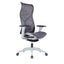 Silla De Oficina Ejecutiva - ALBAR AB-80 - Gris - Respaldo y Asiento Tapizados en Malla
