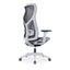 Silla De Oficina Ejecutiva - ALBAR AB-80 - Gris - Respaldo y Asiento Tapizados en Malla