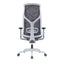 Silla De Oficina Ejecutiva - ALBAR AB-80 - Gris - Respaldo y Asiento Tapizados en Malla