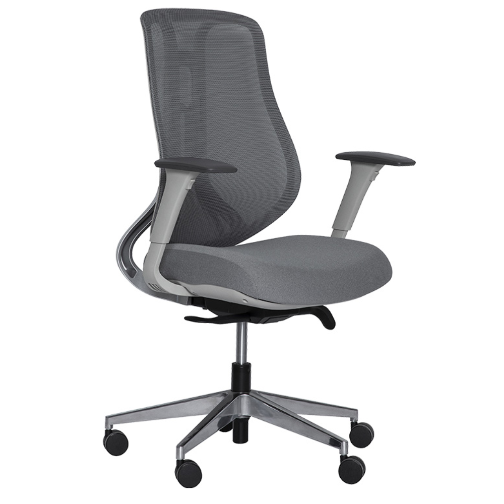 Silla De Oficina Ejecutiva - ALBAR AC-40S  - Varios Colores  - Respaldo En Malla y Asiento Tapizado