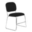 Silla De Oficina Visita - ALBAR AB-900 CRC - Negro - Asiento Tapizado y Base Terminado en Cromo