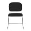 Silla De Oficina Visita - ALBAR AB-900 CRC - Negro - Asiento Tapizado y Base Terminado en Cromo