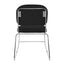 Silla De Oficina Visita - ALBAR AB-900 CRC - Negro - Asiento Tapizado y Base Terminado en Cromo