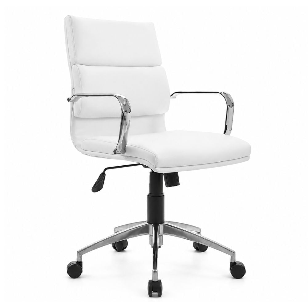 Silla Semi Ejecutiva de Oficina Privada - GEBESA LOFT - Varios Colores - Asiento y Respaldo Tapizado en Tactopiel
