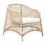 Silla de Terraza NOGAL BEAT AUSTIN de aluminio y cuerda en color beige para uso en la intemperie