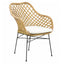 Silla Comercial Interior NOGAL BEAT PALOPO de hierro y rattan en color natural para uso en interior