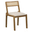 Silla de Terraza NOGAL BEAT TIBAS de madera teca y rattan en color natural para uso en interior y terraza