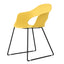 Silla de Oficina Labenze Lady B 154-22100 | Scocca en tecnopolímero, estructura tubular negra | Nogal Beat · silla de visita, oficina.