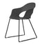 Silla de Oficina Labenze Lady B 154-22100 | Scocca en tecnopolímero, estructura tubular negra | Nogal Beat · silla de visita, oficina.