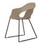 Silla de Oficina Labenze Lady B 154-22100 | Scocca en tecnopolímero, estructura tubular negra | Nogal Beat · silla de visita, oficina.