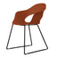 Silla de Oficina Labenze Lady B 154-22100 | Scocca en tecnopolímero, estructura tubular negra | Nogal Beat · silla de visita, oficina.