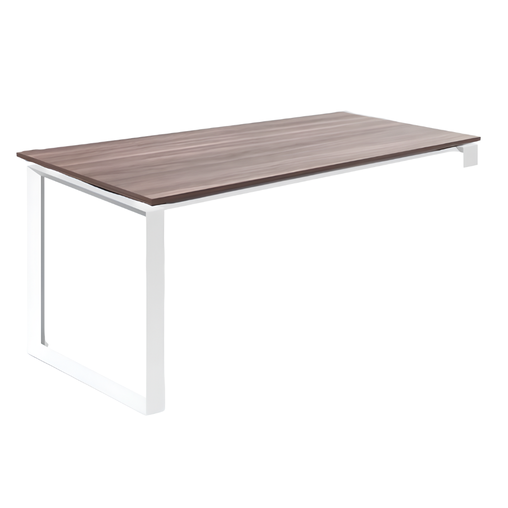 Escritorio de Oficina Ejecutivo - NOGAL BEAT TRI - Escritorio Sobre Credenza - Varios Colores - Acero Calibre 16