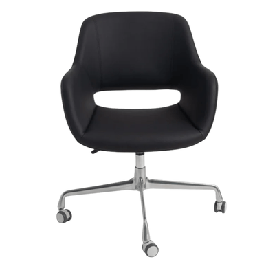 Silla de Oficina - NOGAL BEAT MOSCÚ - Negro - Asiento y Respaldo Tapizados