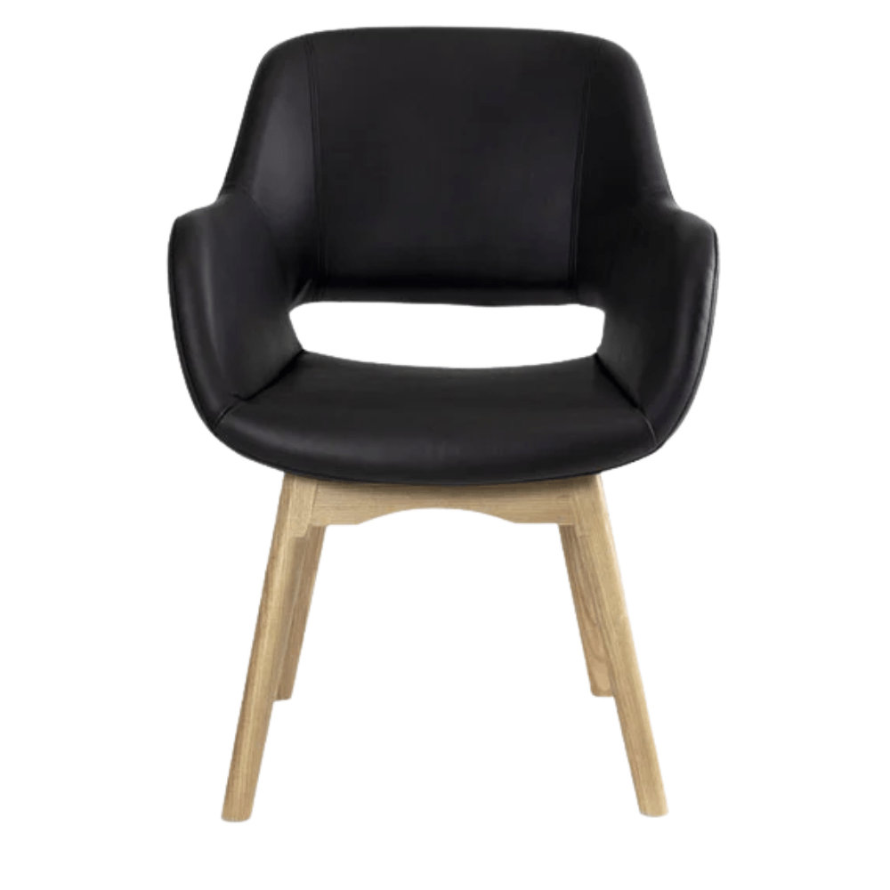 Silla de Oficina - NOGAL BEAT MOSCÚ - Negro - Asiento y Respaldo Tapizados
