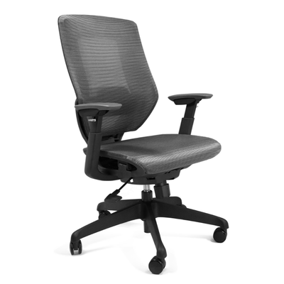 Silla de Oficina - NOGAL BEAT UCRANIA EJECUTIVO - Negro - Respaldo en Malla y Asiento Tapizado