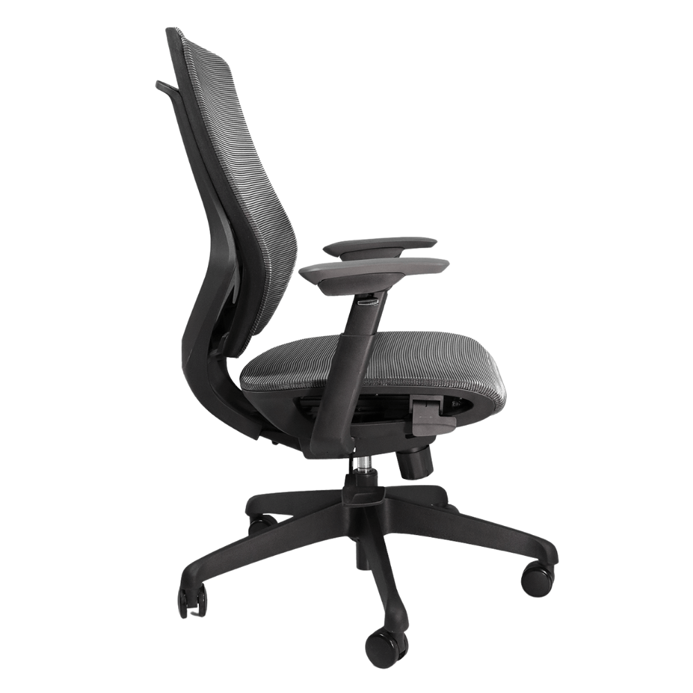 Silla de Oficina - NOGAL BEAT UCRANIA EJECUTIVO - Negro - Respaldo en Malla y Asiento Tapizado