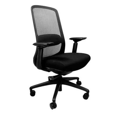 Silla de Oficina Ejecutiva - NOGAL BEAT LONDRES ECO - Varios Colores - Respaldo en Malla y Asiento Tapizado