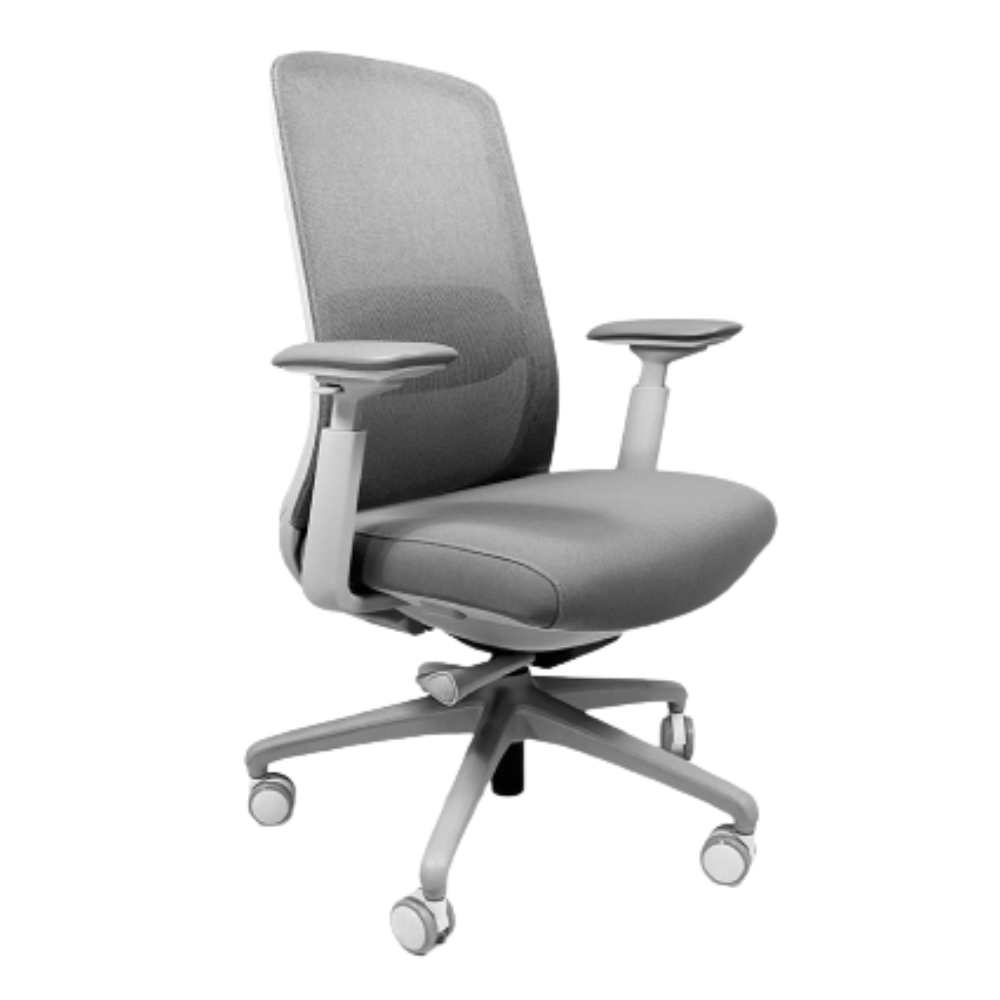 Silla de Oficina Ejecutiva - NOGAL BEAT LONDRES ECO - Varios Colores - Respaldo en Malla y Asiento Tapizado