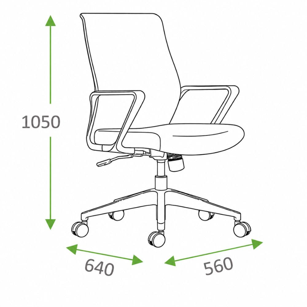 Silla de Oficina Ejecutiva Respaldo en Malla Color Negro - VERSA ERGOSTAR BOREA - Marco