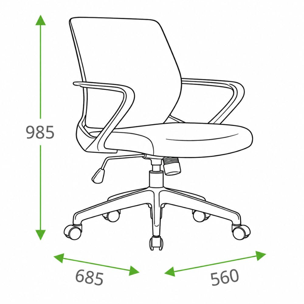 Silla de Oficina Ejecutiva - VERSA ERGOSTAR LIBIS ES-160 - Respaldo en malla gris con marco blanco antiguo