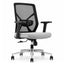 Silla de Oficina Ejecutiva - VERSA ERGOSTAR SIRUS ES-210 - Respaldo medio en malla negra con brazos ajustables