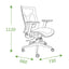 Silla de Oficina Ejecutiva - VERSA ERGOSTAR WULF ES-280 - Respaldo Alto en malla gris con brazos 3D