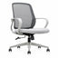 Silla de Oficina Operativa Respaldo en Malla Gris - VERSA ERGOSTAR GYRO - Asiento Tapizado