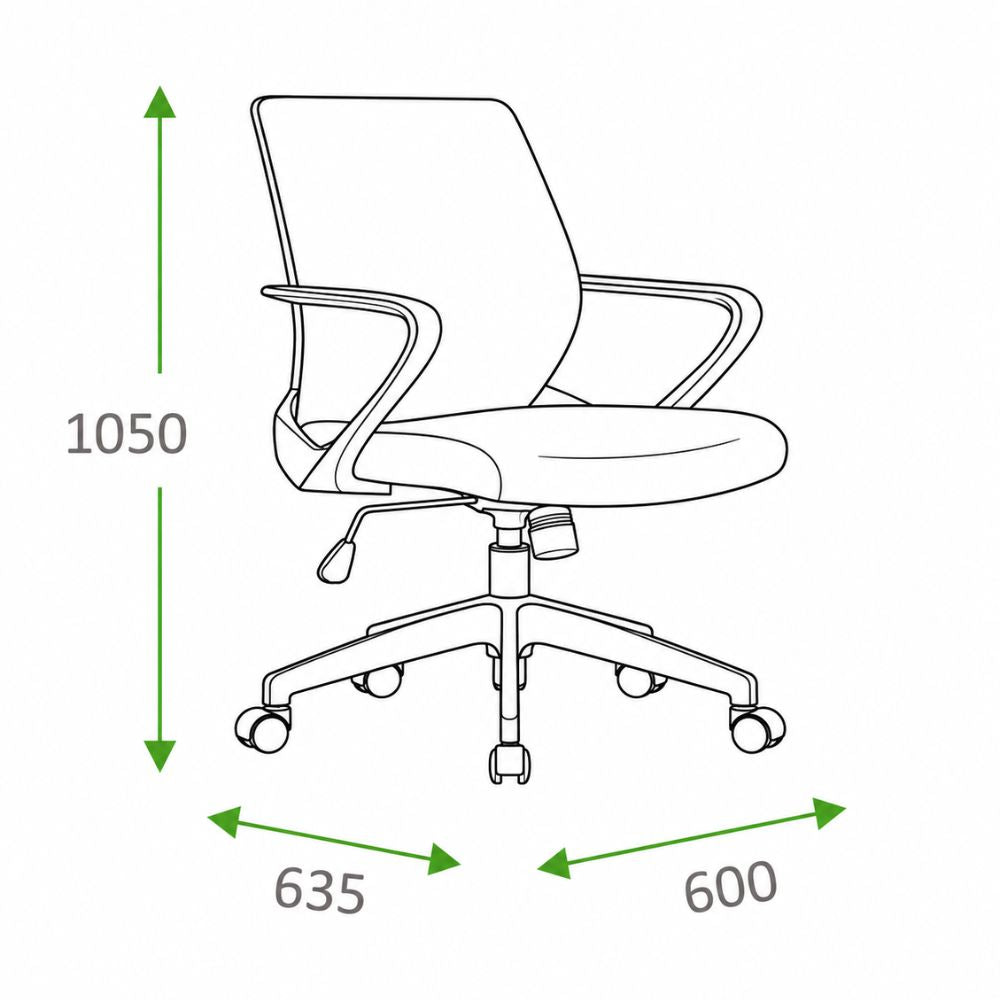 Silla de Oficina Operativa Respaldo en Malla Gris - VERSA ERGOSTAR GYRO - Asiento Tapizado