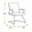Silla de Oficina de Visita - VERSA ERGOSTAR LIT VISITANTE ES-205 - Base trineo, respaldo en malla negra
