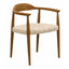Silla de Terraza NOGAL BEAT VIKINGO de madera teca y polyrattan en color beige para uso en terraza