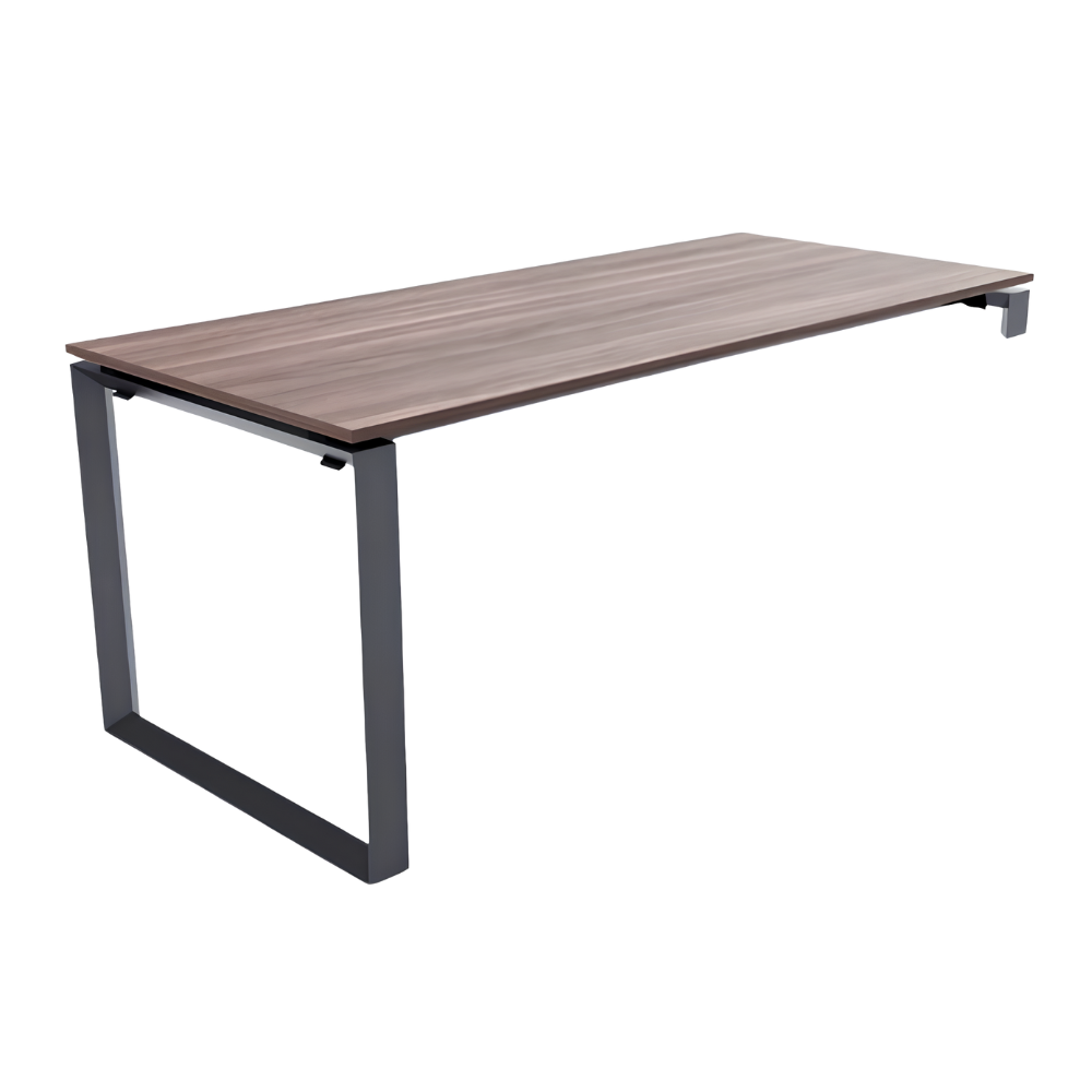 Escritorio de Oficina Ejecutivo - NOGAL BEAT TRI - Escritorio Sobre Credenza - Varios Colores - Acero Calibre 16