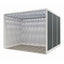 Cabina para oficina VERSA V60 de 230 x 230 x 210 cm, estructura de aluminio con paneles de cristal, panel acustico lateral y baffles en techo