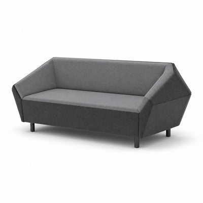Sofá Modular Central VERTEX módulo central de VERSA OFFSET, Frente 200 cm, vista de tres cuartos sobre fondo blanco