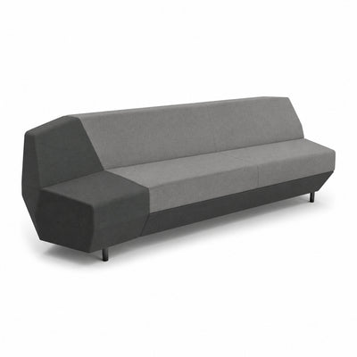 Sofá Modular Izquierdo Costado Recto VERTEX izquierdo costado recto largo de VERSA OFFSET, Frente 235 cm, vista de tres cuartos sobre fondo blanco